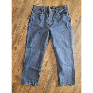 Mens Levis Jeans 38 X 30 Medium Wash Straight Leg 550